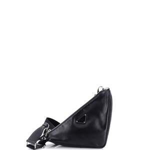 Prada Triangle Logo Zip Crossbody Bag #234911P18B